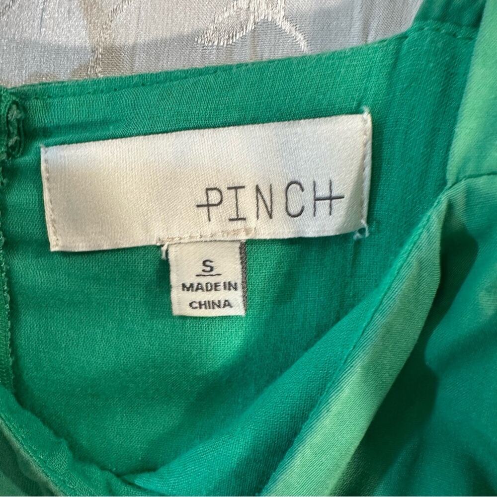 Pinch Green Sleeveless Flowy Ruffle 100% Cotton Maxi Dress Size Small - Picture 7 of 8